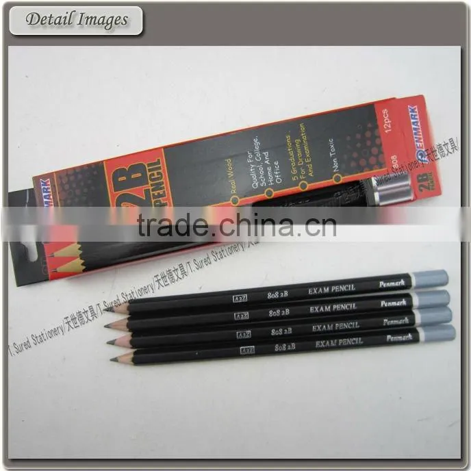 12 Pcs Standard Wooden HB Pencil Set With Box