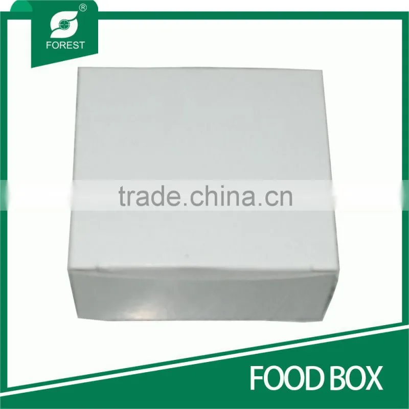 FOOD GRADE WHITE CARDBOARD BOX FOR FOOD PACKING CAKES