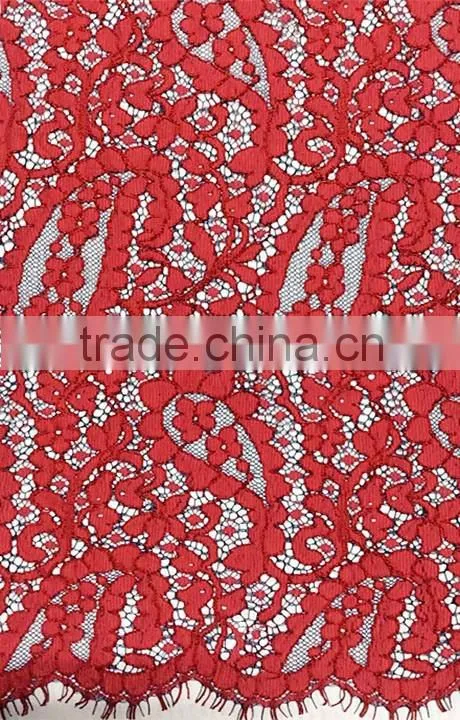 Wholesale Good Quality Nylon/Cotton/Rayon Strand Lace Fabric T8075