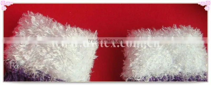 Knitted animal fingerless gloves