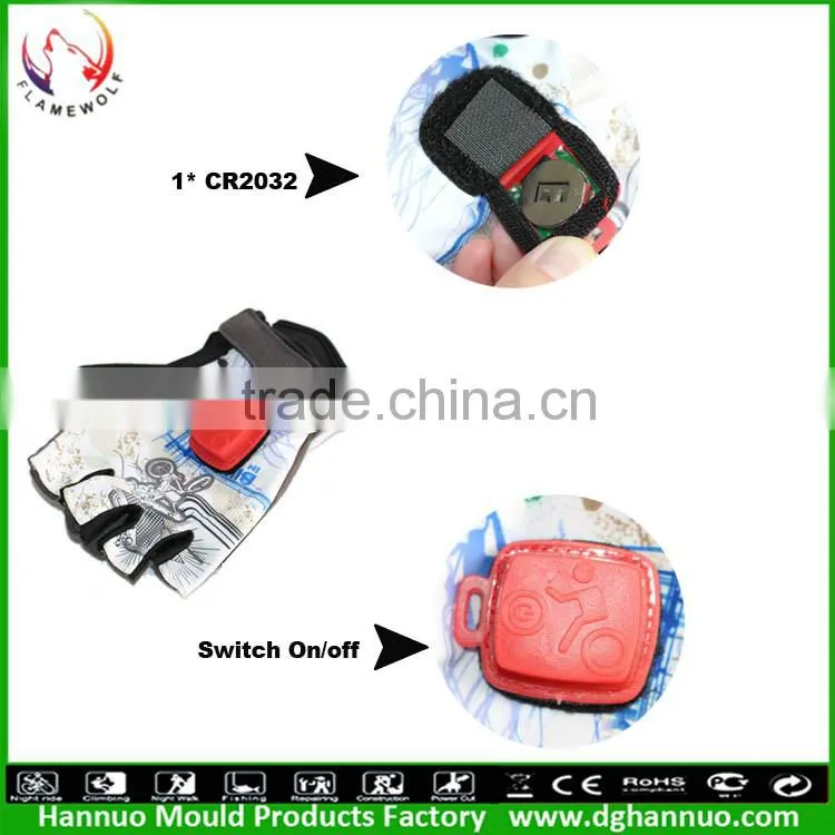Factory Logo are supported bicycle gloves with lights
