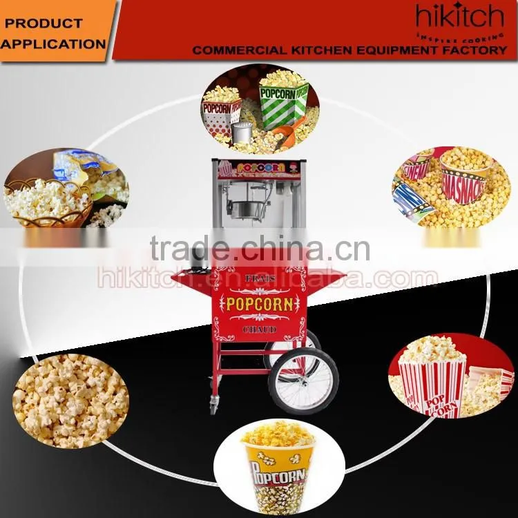Industrial Large Capacity Commercial Popcorn Making Machine With Car
