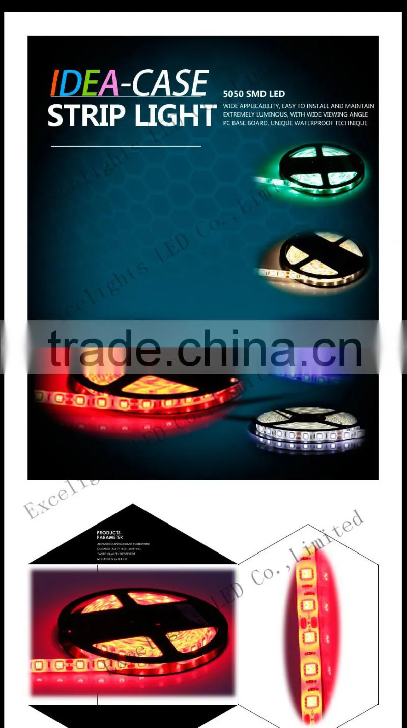 CE RoHS IP65 Waterproof 5M 12V 300leds 5050 SMD LED Light Strip
