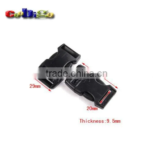 Plastic Arched Inserting Buckle For Backpack Straps Hiking Bags #FLC338-20/25