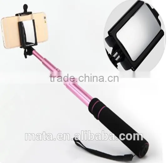 Mini Handheld Monopod Selfie Stick With Bluetooth Shutter Button