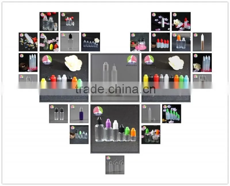 trade assurance wholesale 5ml 10ml 15ml 20ml 30ml 50ml plastic PET e liquid e juice e vape oil dropper bottle