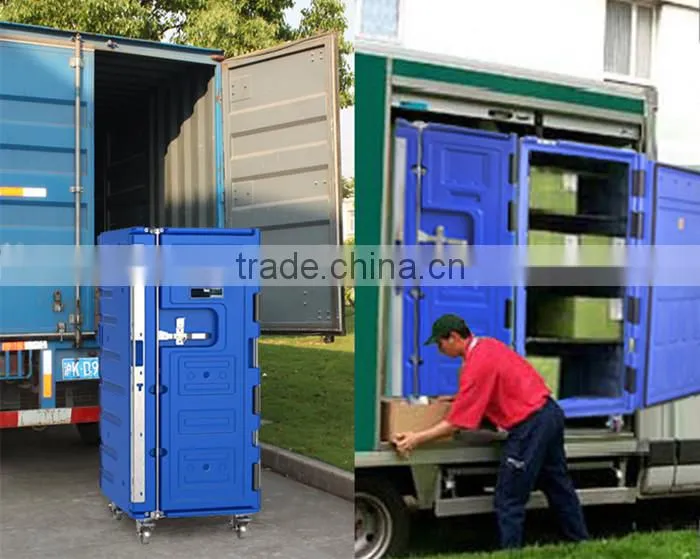 Rotomolded Plastic Insulated Cabinet for frozen food storage and transport