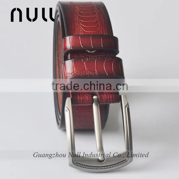 Embossing Pattern Genuine Leather Women's Belt