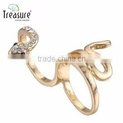 fashion jewelry Butterfly and white diamond new design ladies finger ring