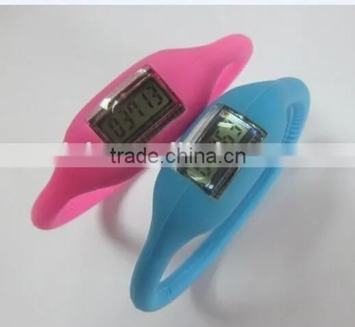 Popular silicone wristband pedometer