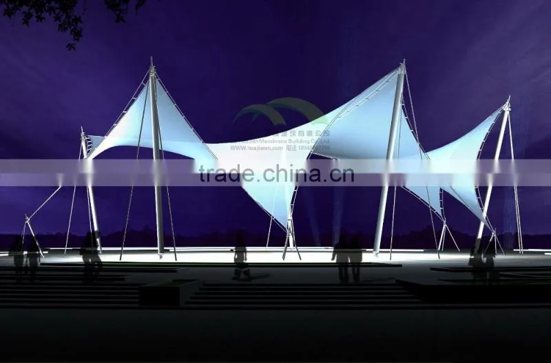 Tent Tensile Membrane Structure canopy business street tent parking landscape