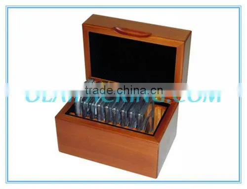 Classic Design World Sports Cup Wooden Medal Box for 2 medals