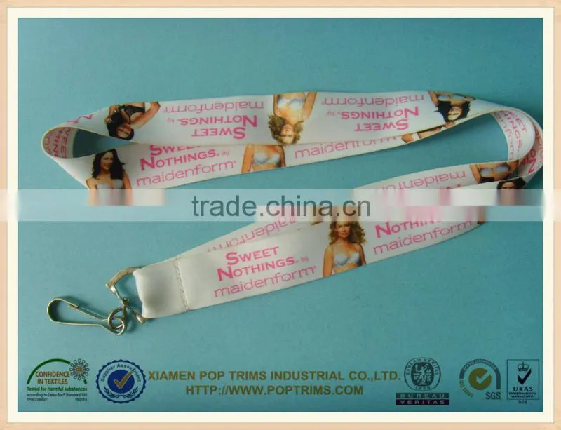 double face polyester coustom design lanyard