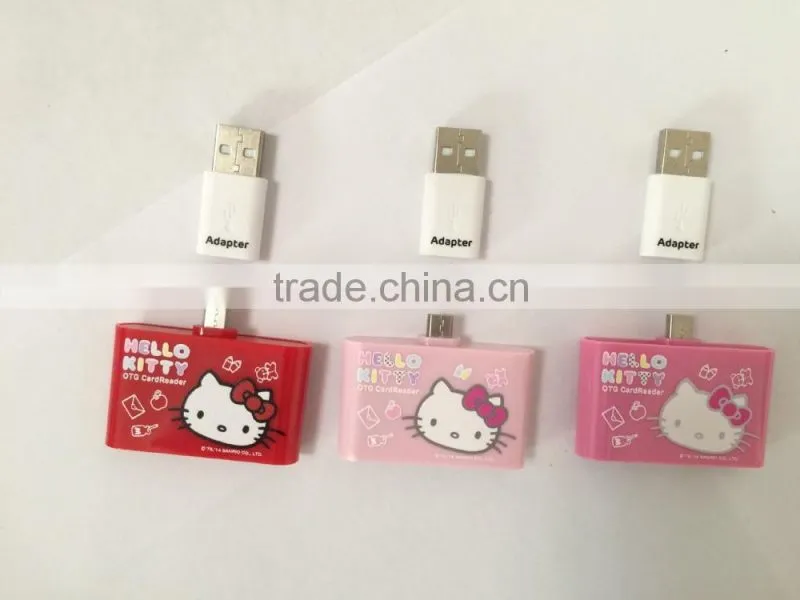 OTG Micro USB 4 In 1 SD Micro SD TF Card Reader for PC and Smartphone