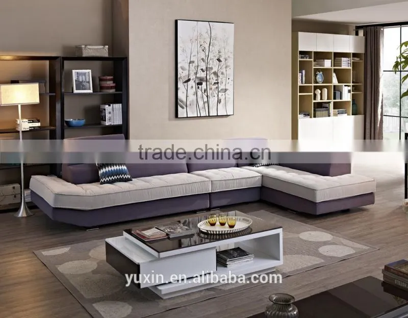 2015 white and pueple adjustable headrest boat furniture sofa