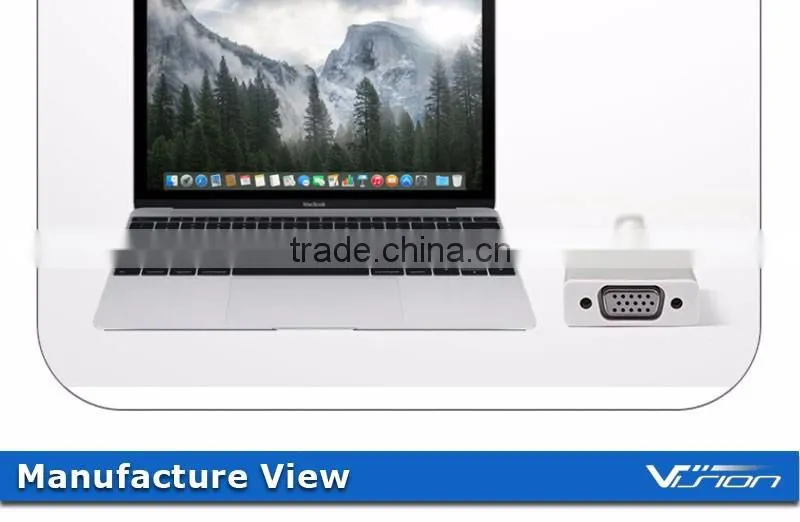 Vision new product high speed USB3.1 to VGA adapter for Mac.