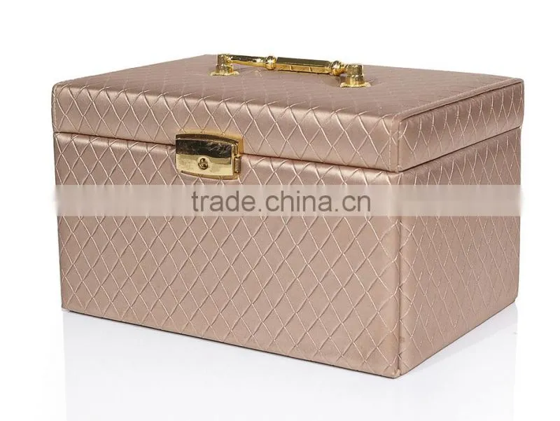 2015 Luxury Fashion Multi-functional Leather Dressing Box With Fish Scales