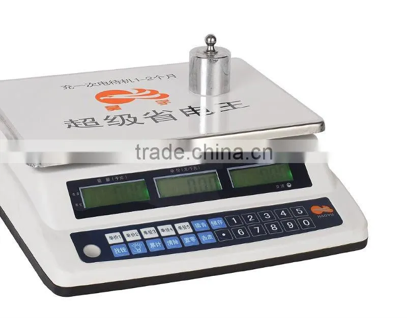 40kg digital price computing scale with solar panel