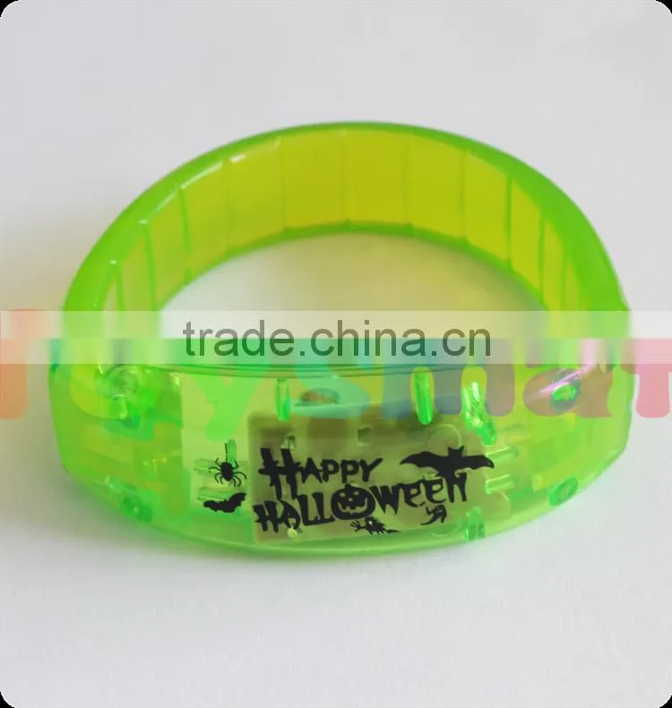 led flashing slap bracelet watch