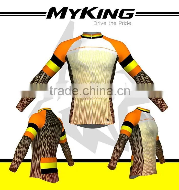 Long Sleeve Sport Wear Type Cycling Jersey For Men