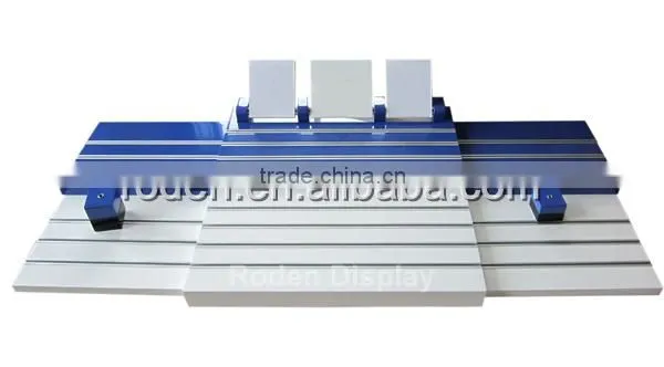 Customized fashion wood watch display stand retail store wood display stand