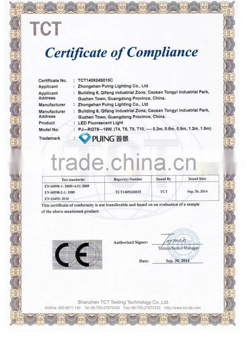 High Efficiency LED Fluorecent Lamp 1200mm 18w T8 LED Tube Light for living roum
