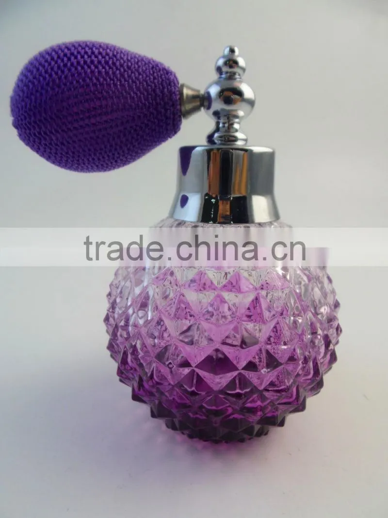 100ml refillable spray parfume bottle with bulb atomizer