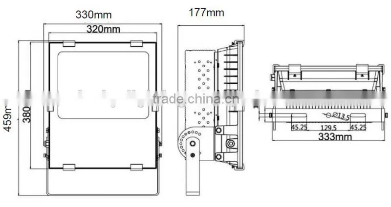 TUV SAA CE ROSH Meanwell drive 200w outdoor ip65 soccer field led flood light