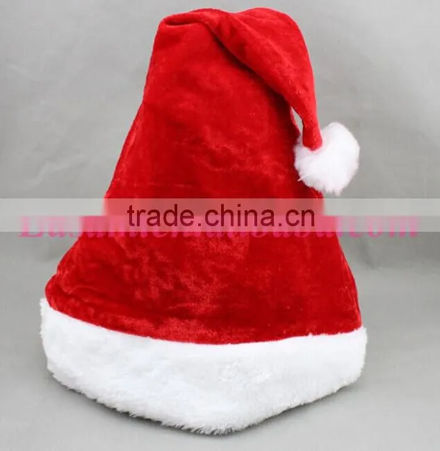 Wholesale golden velvet christmas hat