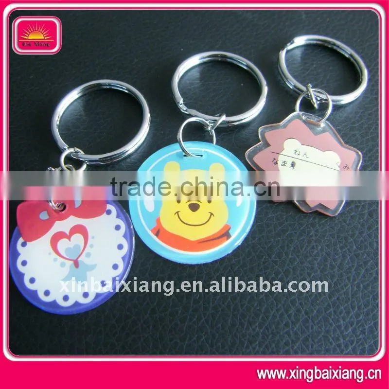 funny soft plastic cartoon pvc keyring