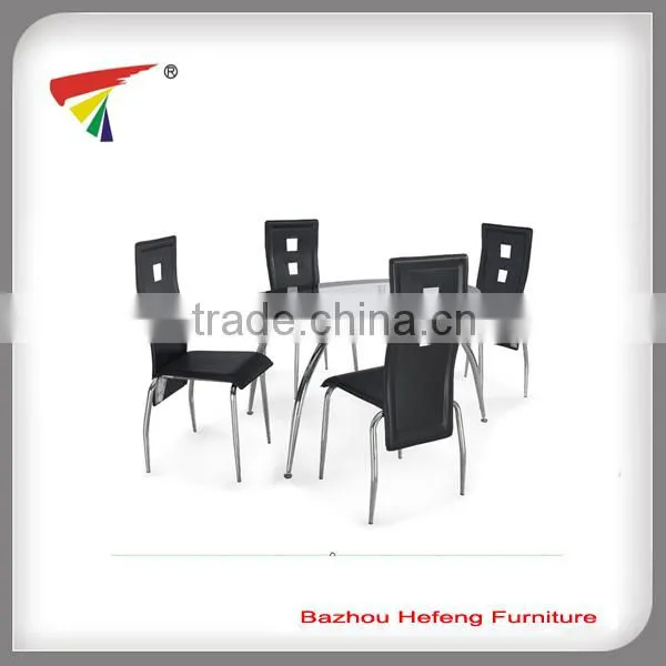 GLASS DINING TABLE AND 4 DINING CHAIRS SET BRAND NEW