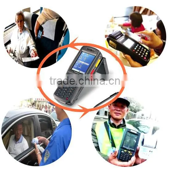 pos terminal Handheld PDA terminal for Windows CE 6.5 android OS Internal thermal printer