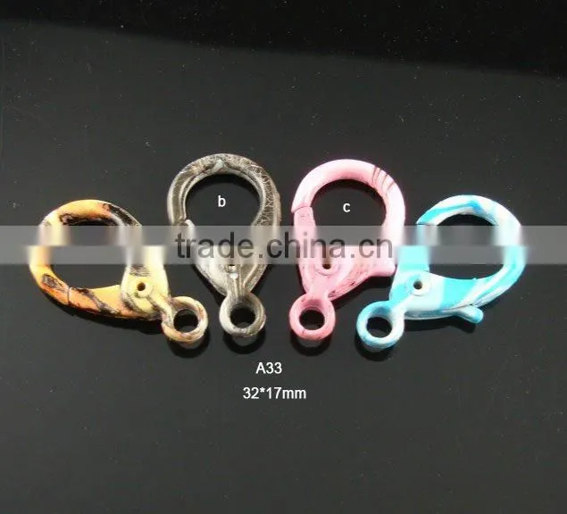 Nickel Plated Zinc Alloy Lobster Clasp