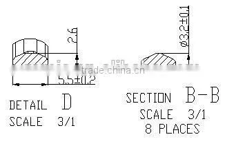 Auto parts FPM manifold gasket maker