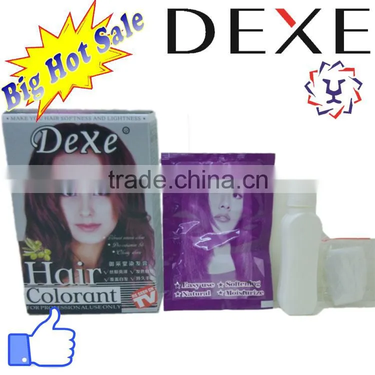 Dexe hair dye hair colorant with 12 colors