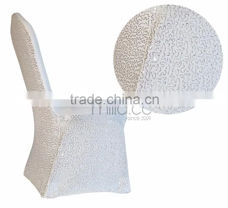 Sequined spandex chair cover