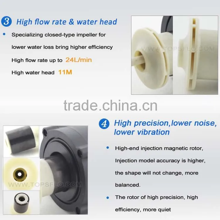12v 24v Brushless centrifugal dc steam sauna shower heater pump