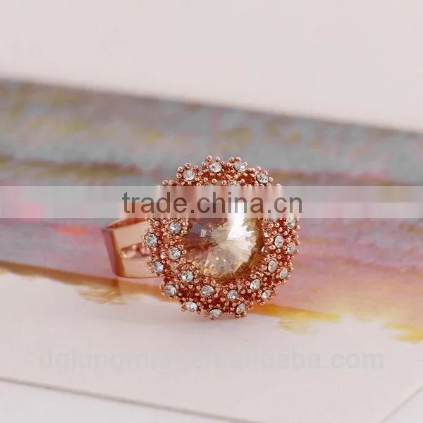 Kingman top grade updated crystal ring jewelry