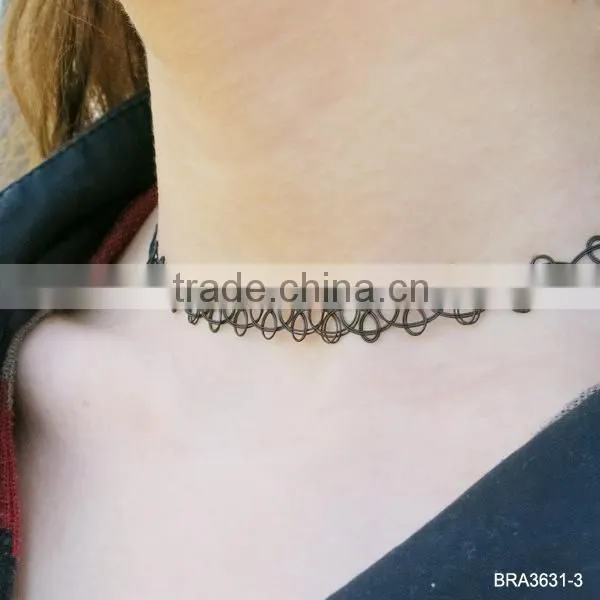Ebay seller latest in stock popular stretch hot tattoo choker necklace
