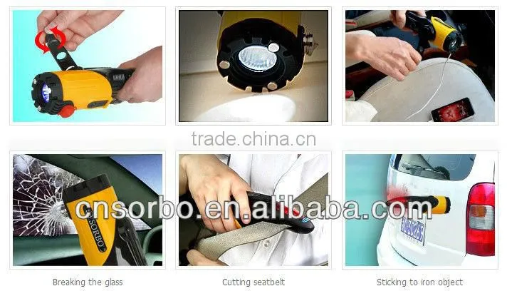 2016 Hot Selling SOS Function Multifunctional Car Emergency Tool