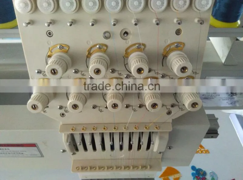 China Guangzhou CNC computer flat garment cap hat sequin towel single two 4 6 head 6 9 12 needles embroidery machine price