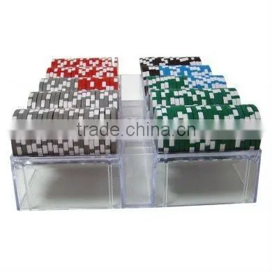 200pc Royal Flush Poker Chip Set with Acrylic Case