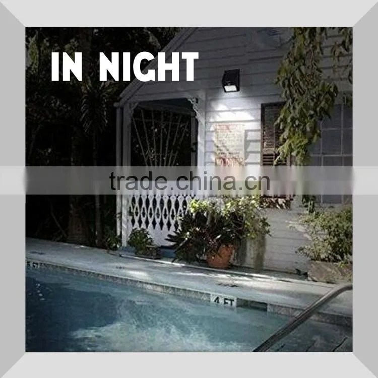 Easily-install Solar Powered Security LED Light, LED Solar Motion Sensor Light with 50 Super Bright LEDs