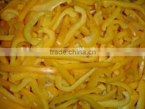 Supply IQF Yellow Pepper sliced with good quality