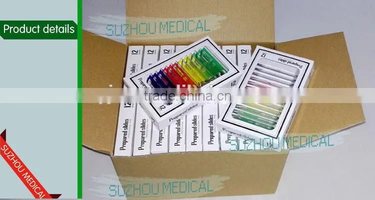 Plastic Prepared Slide Set of 12 for children microscope