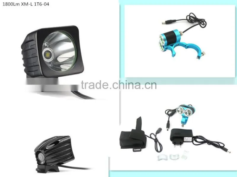 1T6 Bicycle Light HeadLight 3/5 Mode Waterproof Bike Camping Outdoor Light With 8.4v 4800mAh Battery