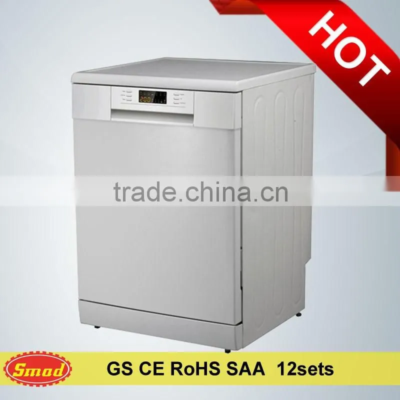 Automatic vertical front loading freestanding dish washing machine with LED display