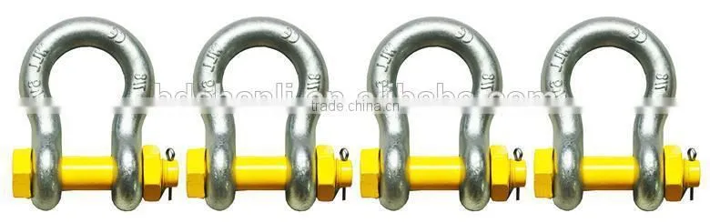 drop forged hardware alloy steel/carbon steel G2130 omega shape shackle(carbon steel)