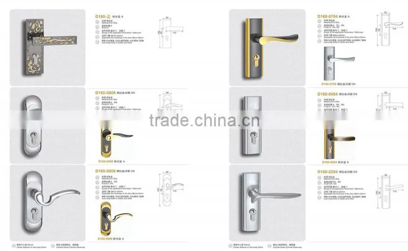 TRI-CIRCLE zinc alloy handle door lock,Indoor handle door lock,high security handle door locks