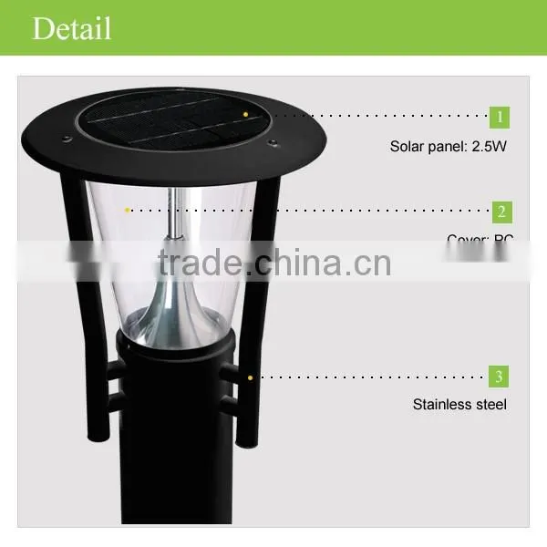 JR-B009 2016 hot sale stainless steel solar lawn light solar garden light